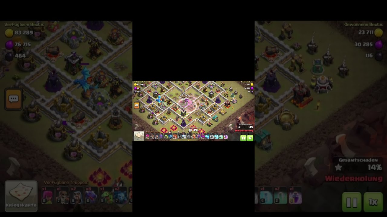 Clash of Clans Th11 vs Th11 Super-Wizard 