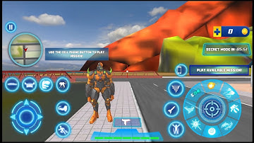 Police Limo Dino Robot Helicopter Car Robot Games - Android Gameplay