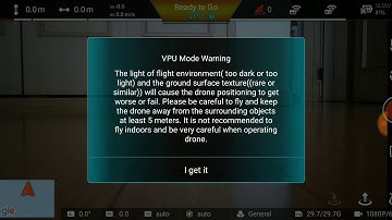 FIMI X8 VPU Mode Warning Aug 20