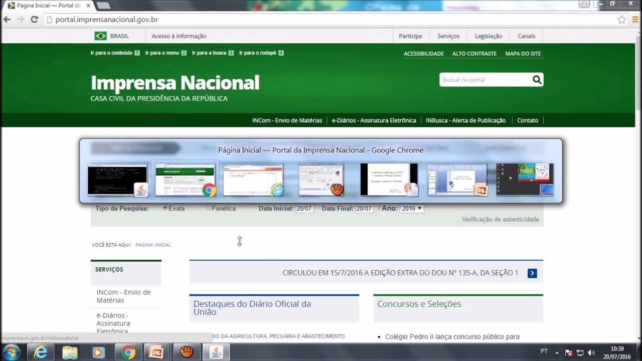 Como Consultar de Publicações no DOU - YouTube