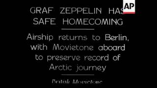 Graf Zeppelin Has Safe Homecoming