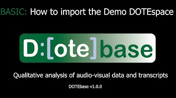 DOTEbae - Using the Demo DOTEspace