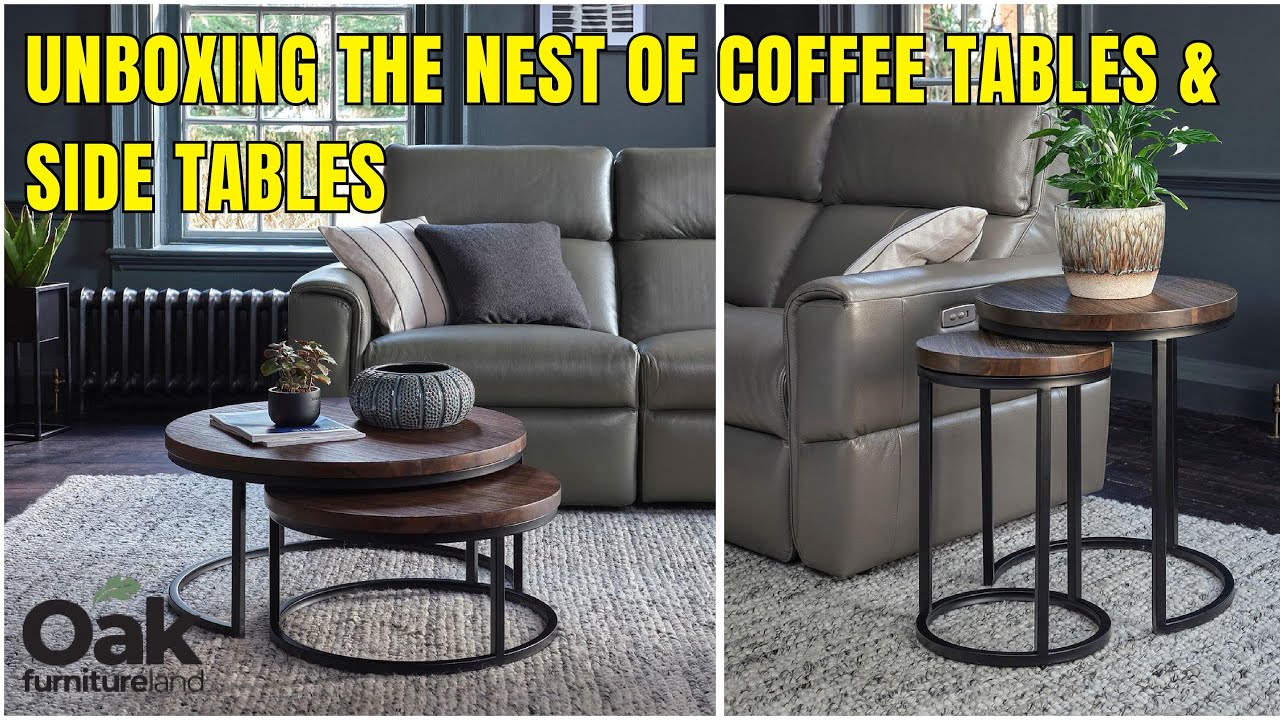 Unboxing the Coffee Tables & Side Tables from Oak Furniture Land U.K. | Nest of Coffee & Side Tables
