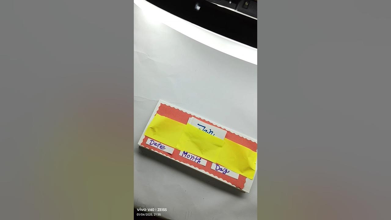 2025 diy desk calendar Idea with paper 😱 shorts craft craftroom Art