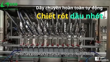 Dây chuyền chiết rót dầu nhớt tự động GSS 1-10L