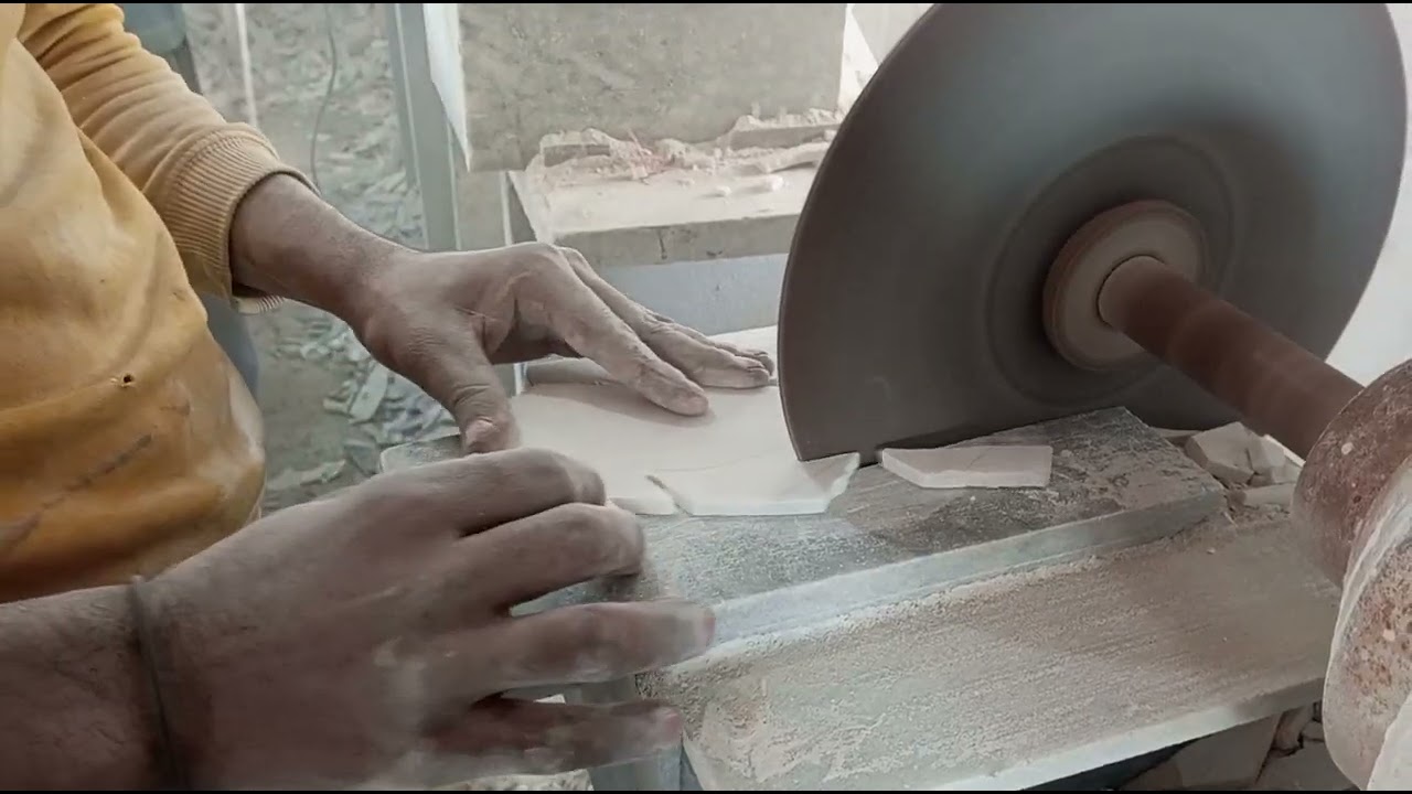 marble flower making process