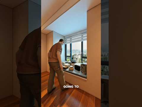 Tiny Bedroom Renovation With Luxury Storage And Workspace Design #shorts