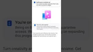 you are on the waitlist fb content monetization#viralshort#trendingshorts  #viralshortmonitization