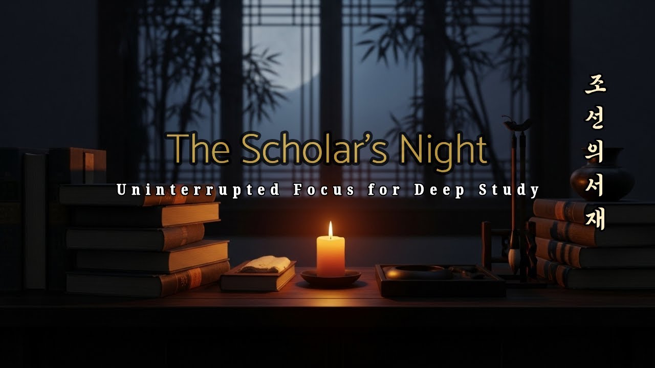 [Scholar’s Night] 🕯️ Uninterrupted Focus for Deep Study and Reading | Korean Dark Academia Ambient