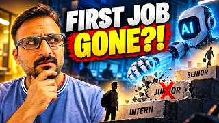 If AI Does Junior Work… How Will Freshers Get Experience! 😨 #ai #job