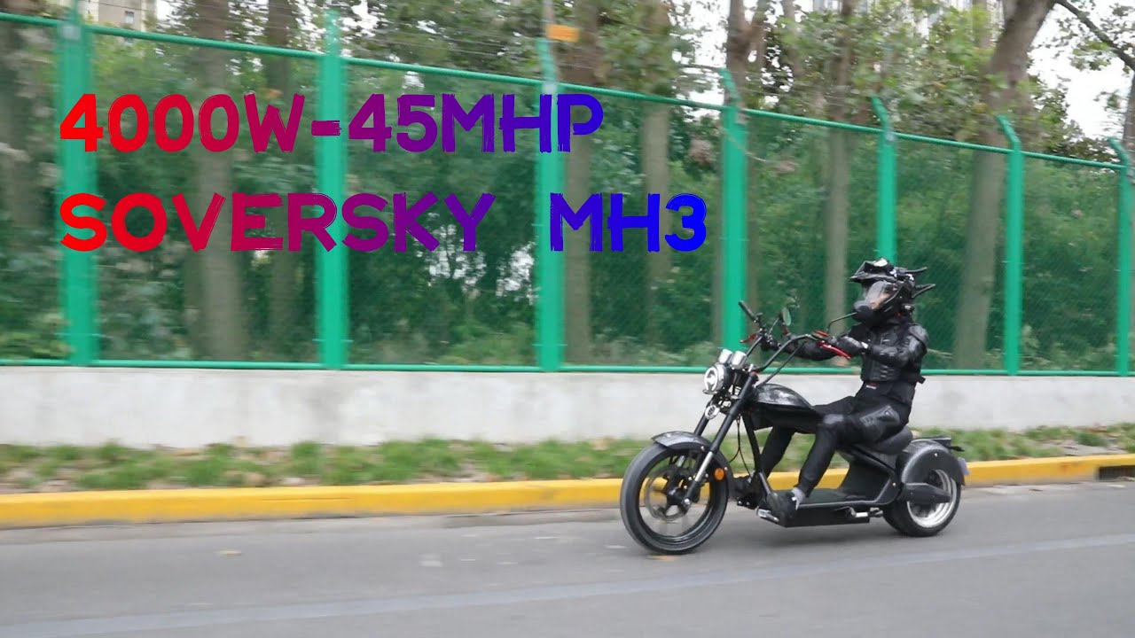 SoverSky electric chopper scooter MH3 4000w 45MPH