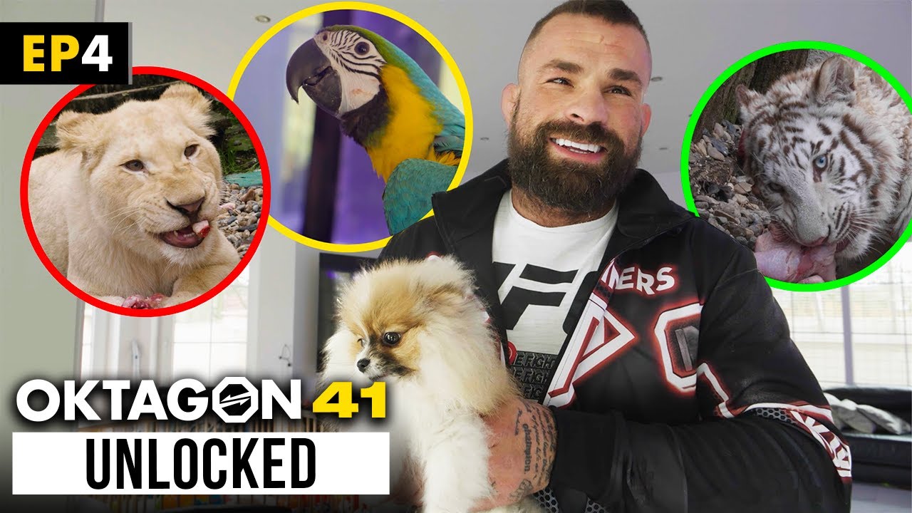 Czech MMA king introduced his pets: Would you like to cuddle a lion or crocodile? | Unlocked EP.4