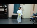 Arjun karate first kata
