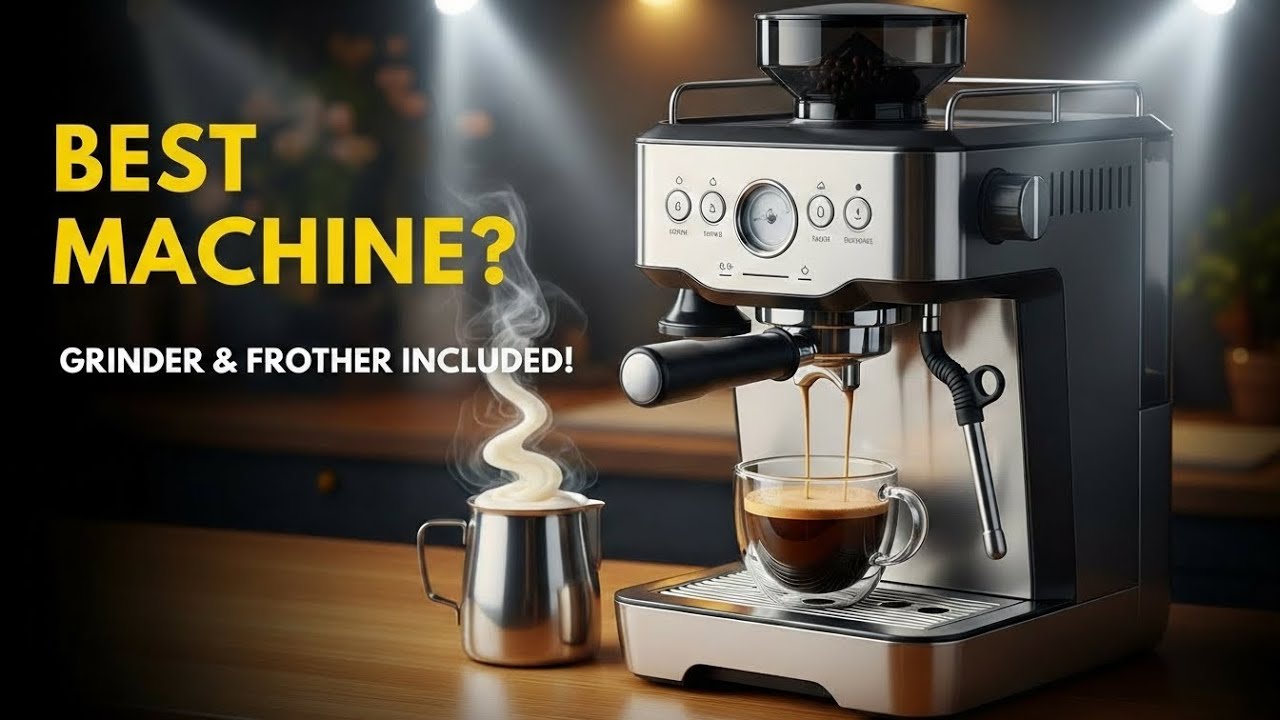 ✅ TOP 5 Best Coffee Machine with grinder and Milk Frother in 2026