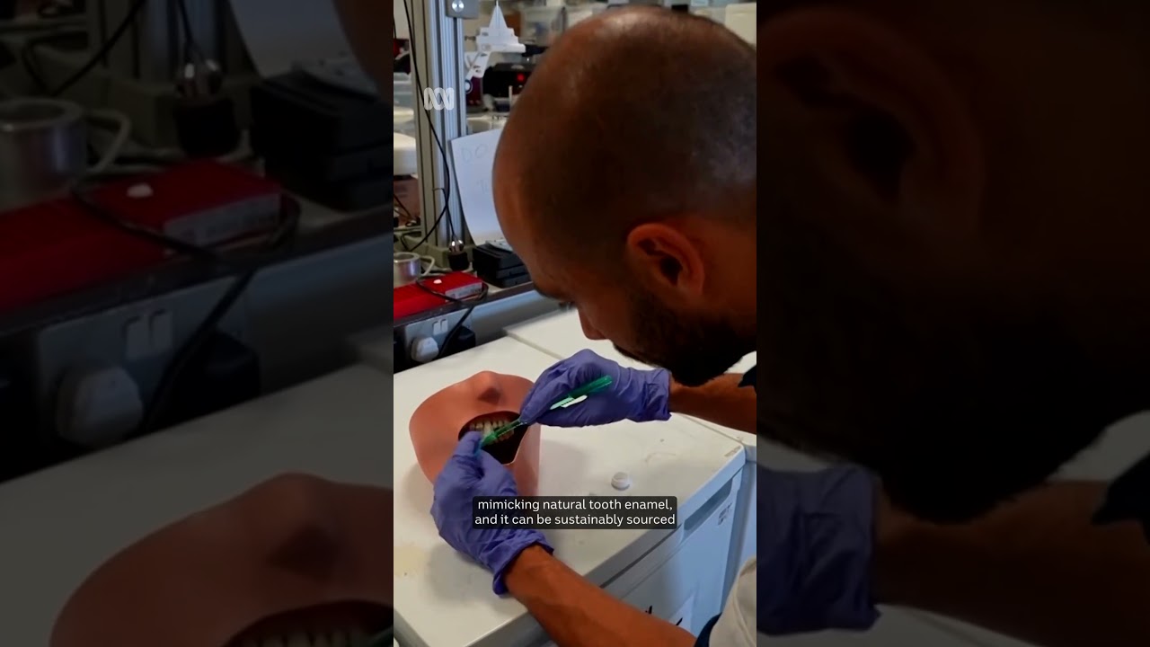 Toothpaste made from hair could help repair teeth | ABC NEWS