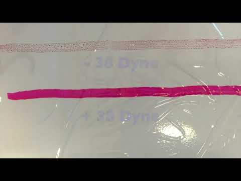 Surface Modification with Mini Corona and test with Dyne Pens by Boussey Control Europe