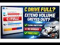 C Drive Full but Cannot Extend? Fix Greyed Out Extend Volume (No Reboot, Free)