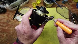 How to fix Uneven Line Lay on a Mitchell 306, 406 Intermdediate Spinning Reel