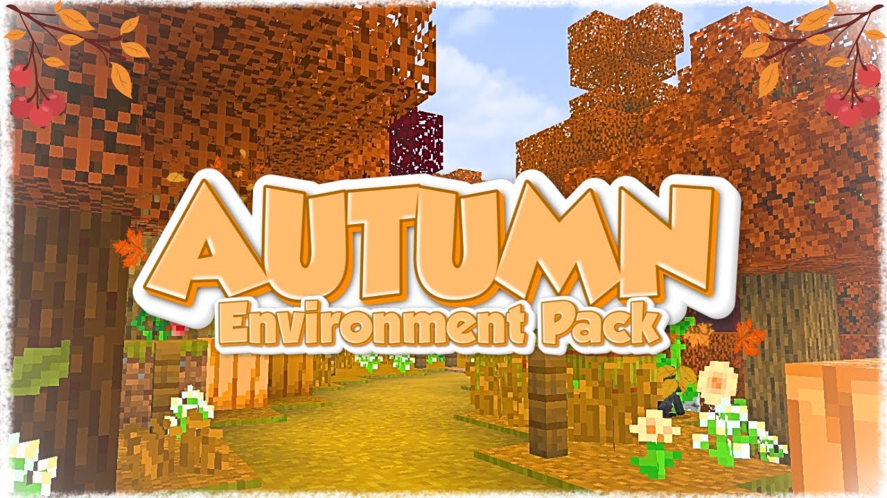 「Minecraft Bedrock」 BEST Autumn Environment #1 texture pack 1.21+ 🍂☕️