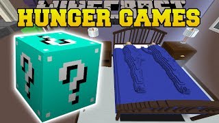 Minecraft: GIANT BED HUNGER GAMES - Lucky Block Mod - Modded Mini-Game