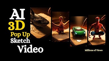 How to Make AI 3D Pop Up Sketch Videos | Veo 3.1 Text to Video Tutorial