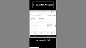 Quick Competitor Analysis for a Skincare Product Brand #shorts #ytshorts