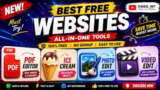 3 Best FREE Websites 2026 Free PDF Editor AI Writing Free Photo Website