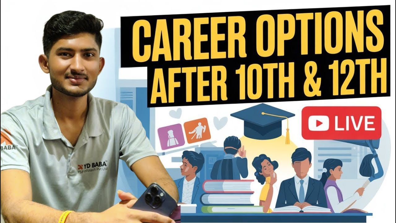 Confused After 10th or 12th? 🤔 | Career Guidance Live | Jobs, Courses & Scope