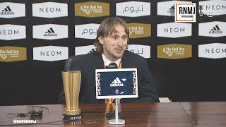 Rueda de prensa de MODRIC post FINAL SUPERCOPA Athletic Club 0-2 REAL MADRID (16/01/2021)