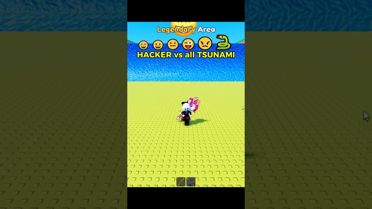 HACKER vs all TSUNAMI in escape tsunami for brainrots 