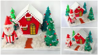 Diy Easy 3D Christmas Model Craft Handmade Christmas Decoration Craft Christmas Craft Idea