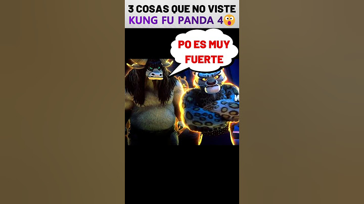 🤔3 NUEVAS COSAS QUE NO VISTE EN KUNG FU PANDA 4