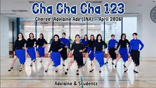 Cha Cha Cha 123 - Line Dance - Choreo:Adelaine Ade (INA) - April 2026