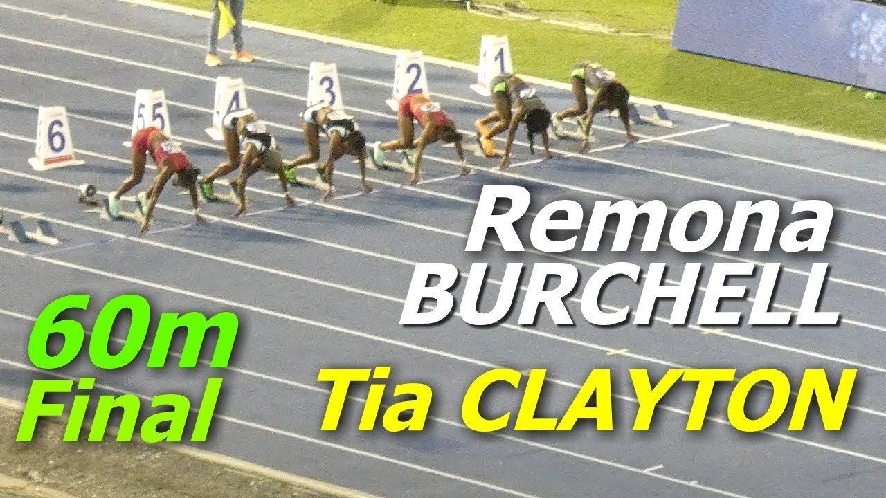 Remona BURCHELL VS Tia CLAYTON WOMEN 60m Outdoors FINAL Gibson