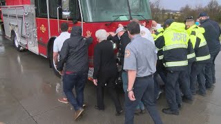 Johnson City Fire Department holds 'push-in ceremony' for new engine