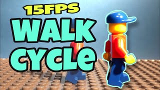 How to make lego stopmotion walk cycle in 15FPS (tutorial)