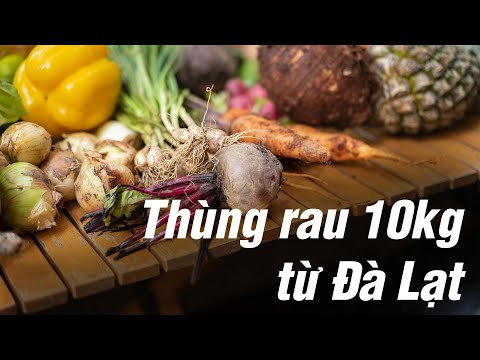 Video Trên tay thùng rau 10kg tươi ngon được gửi từ Đà Lạt... - youtube