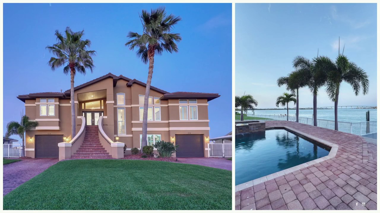 Exceptional Indian Rocks Beach waterfront home wrapped with