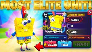 The Most Elite Unit Ever Made Prismatic Spongeboy Roblox Spongebob Tower Defense