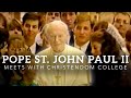 Pope John Paul II Meets with Students from Christendom College