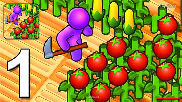 Farm Land - Gameplay Walkthrough Part 1 - Stickman Farming Island Adventure (Android, iOS)