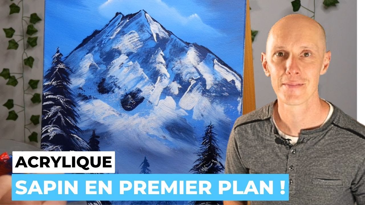 Comment peindre facilement un sapin à l'acryque en temps réel