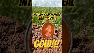 GOLD INTAGLIO OF WILLIAM SHAKESPEARE #metaldetecting #gold #treasure #shakespeare #history #gemstone