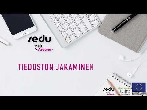 Tiedoston tallentaminen ja jakaminen Onedrivessa