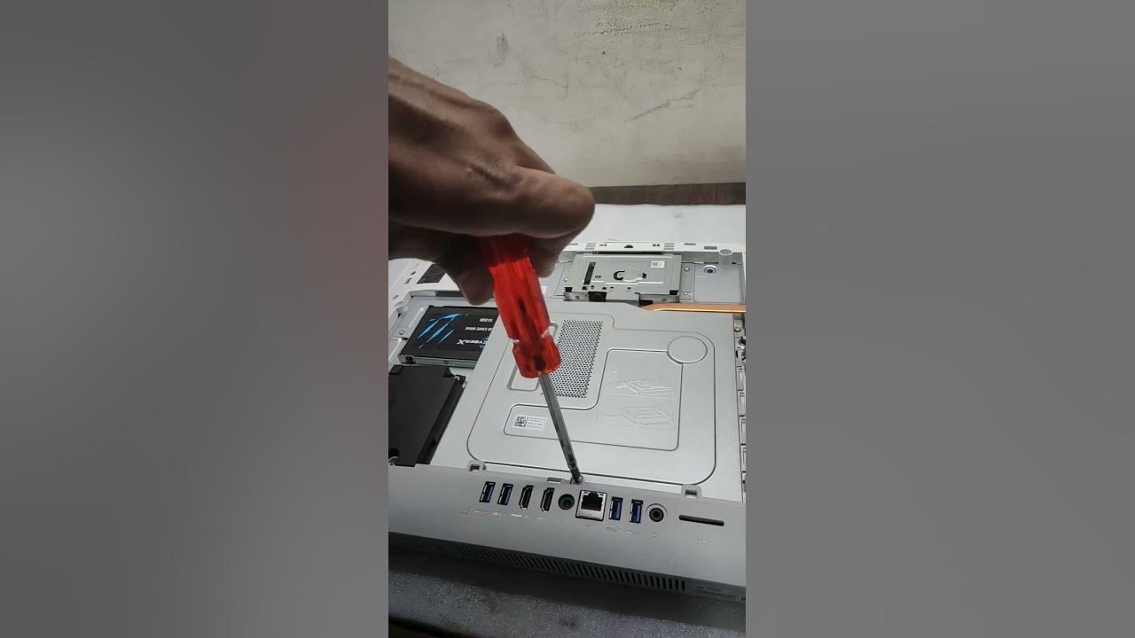 How to open dell inspiron all in one pc 5410 intel i7 ssd upgrade 