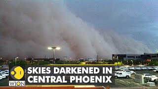 Skies darkened in central Phoenix as the monsoon brings rain, dust storm and lightning | WION Profile