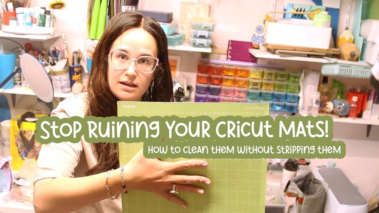 How to Clean a Cricut Mat — Make It Sticky Again FAST! ( works for ...