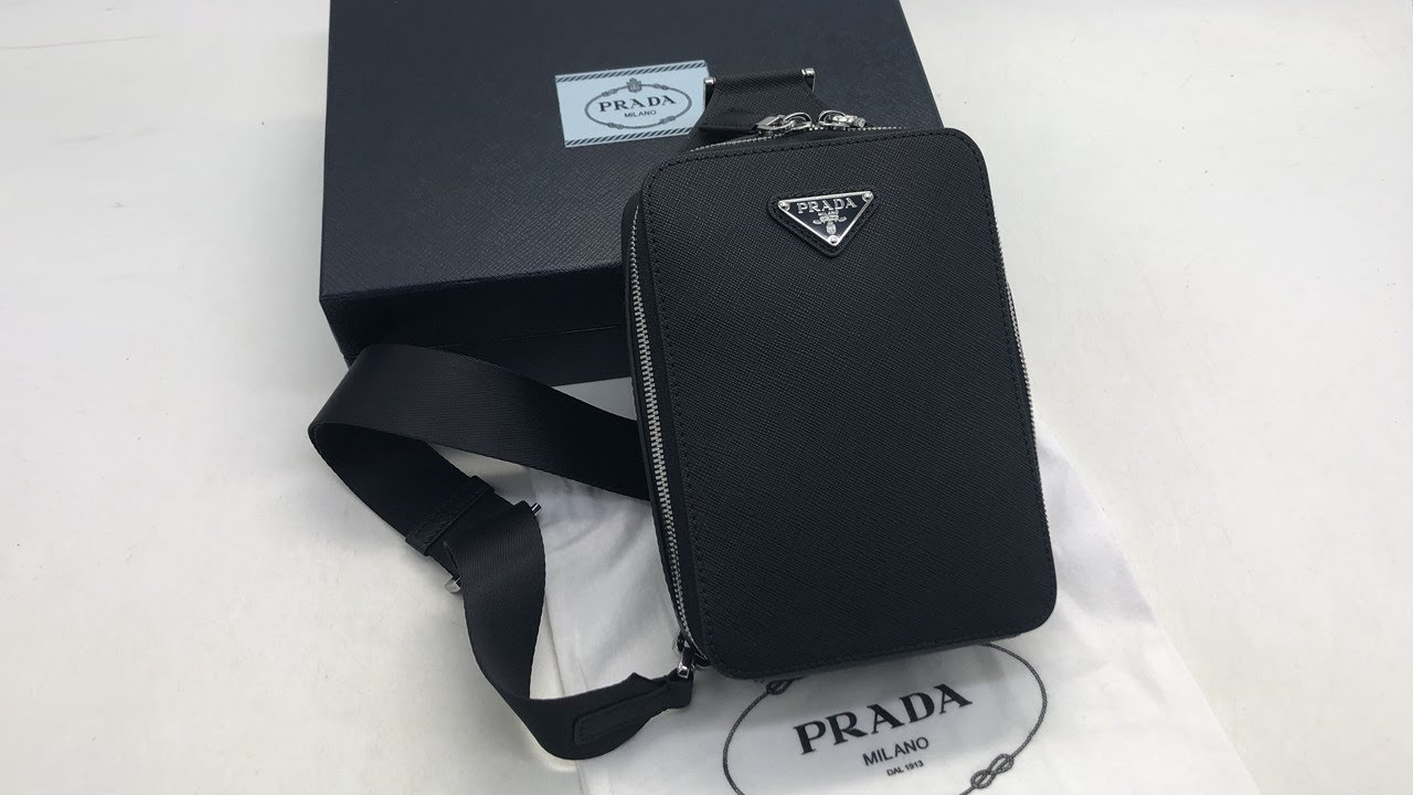 Prada Brique Saffiano Leather Bag Black Review 