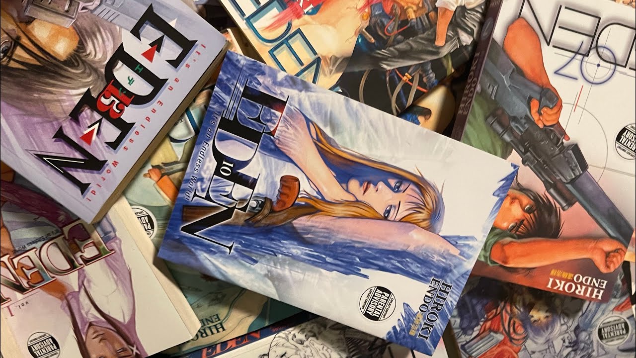 WHAT EVERY VOLUME OF EDEN ITS AN ENDLESS WORLD MANGA LOOKS LIKE!