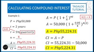 CALCULATING COMPOUND INTEREST - Tagalog Tutorial
